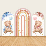 Bear Gender Reveal Decorations Boy or Girl Arch Wall Covers