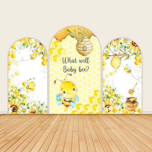 Bee Gender Reveal Party Decor Backdrop Covers-ubackdrop