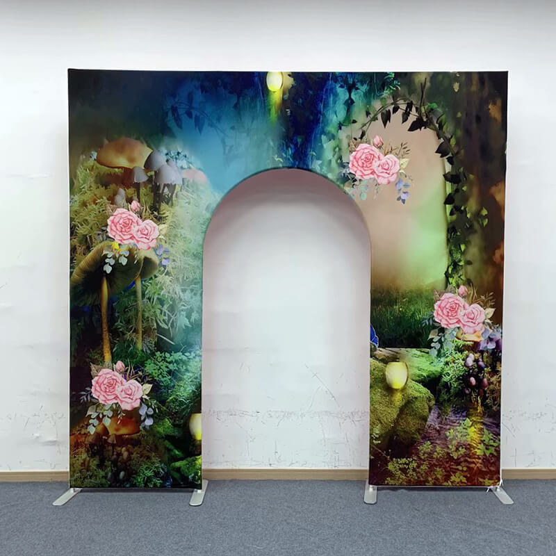 10x9ft Wedding Party Flower Arch Frame Welcome Stand Door-ubackdrop