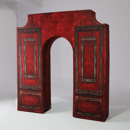 6.5x7.2ft Black Arc de Triomphe Party Backdrop Stand-ubackdrop