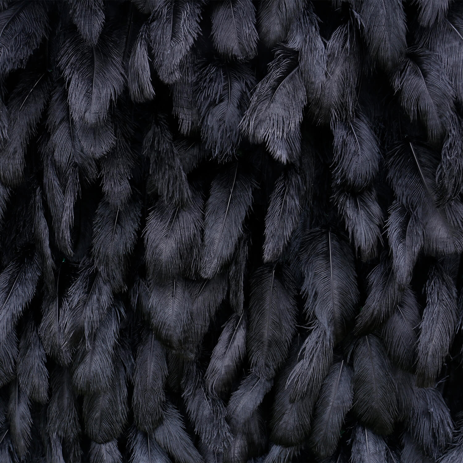 Black Feather Flower Wall for Wedding Arrangement Bridal Shower Party Backdrop-ubackdrop