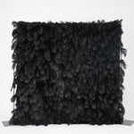 Black Feather Flower Wall for Wedding Arrangement Bridal Shower Party Backdrop