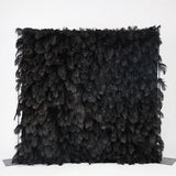 Black Feather Flower Wall for Wedding Arrangement Bridal Shower Party Backdrop