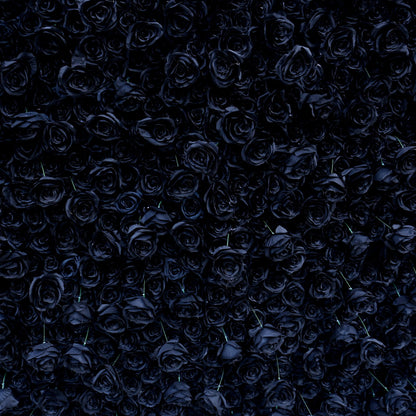 Black Rose Flower Wall Backdrop for Birthday Party Decorations-ubackdrop