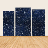 Blue Night Sky Astronomy Galaxy Rectangle Backdrop Covers