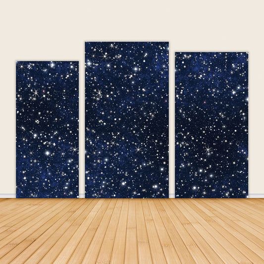 Blue Night Sky Astronomy Galaxy Rectangle Backdrop Covers-ubackdrop