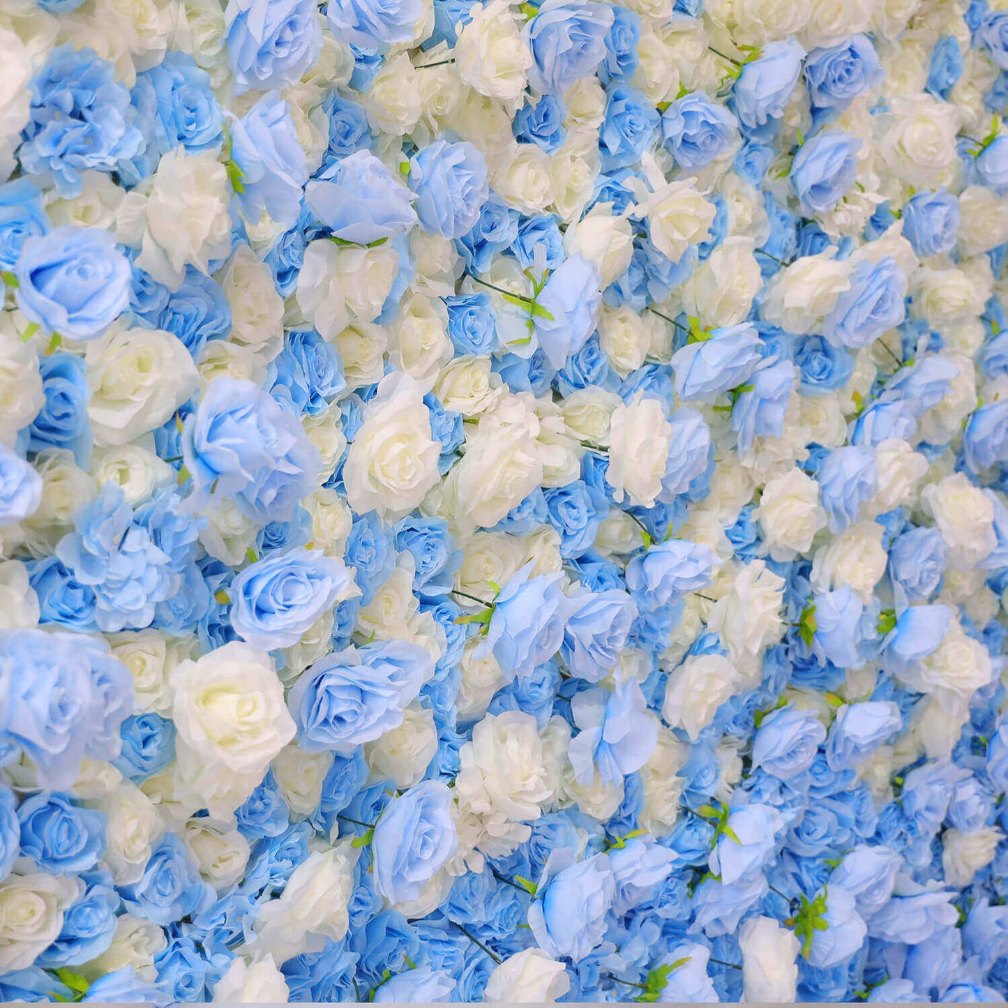 Blue and White Gradient Flower Wall Backdrop for Birthday&Baby Shower Party Decoration-ubackdrop