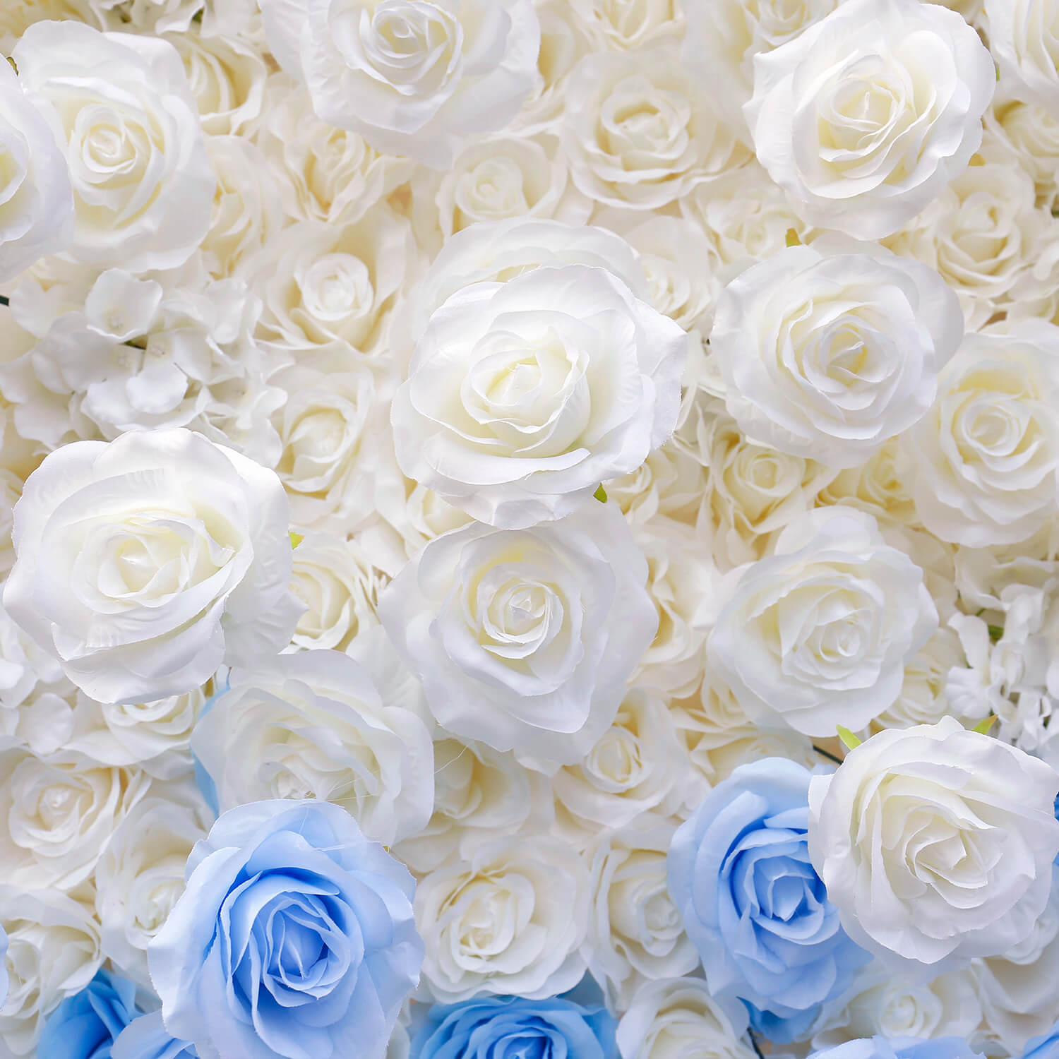 Blue and White Gradient Flower Wall Backdrop for Birthday&Baby Shower Party Decoration-ubackdrop