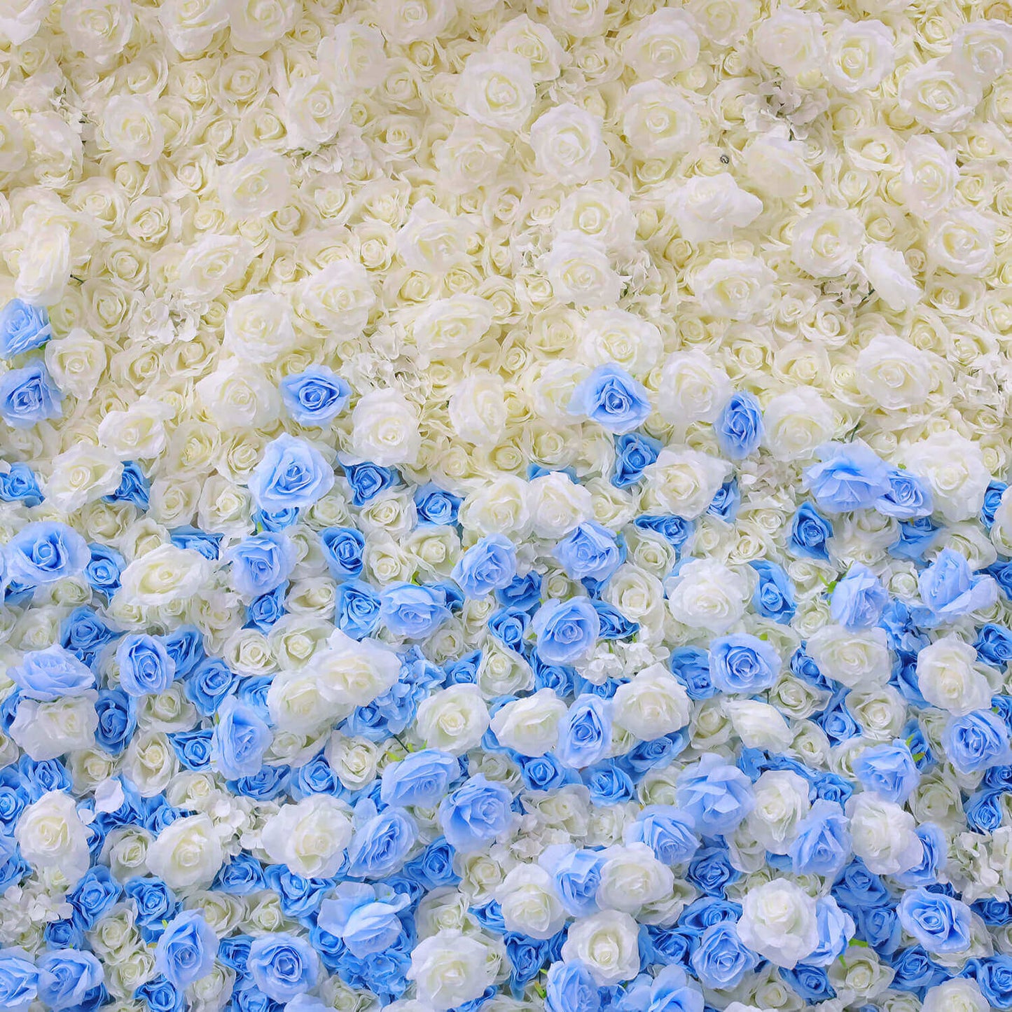 Blue and White Gradient Flower Wall Backdrop for Birthday&Baby Shower Party Decoration-ubackdrop
