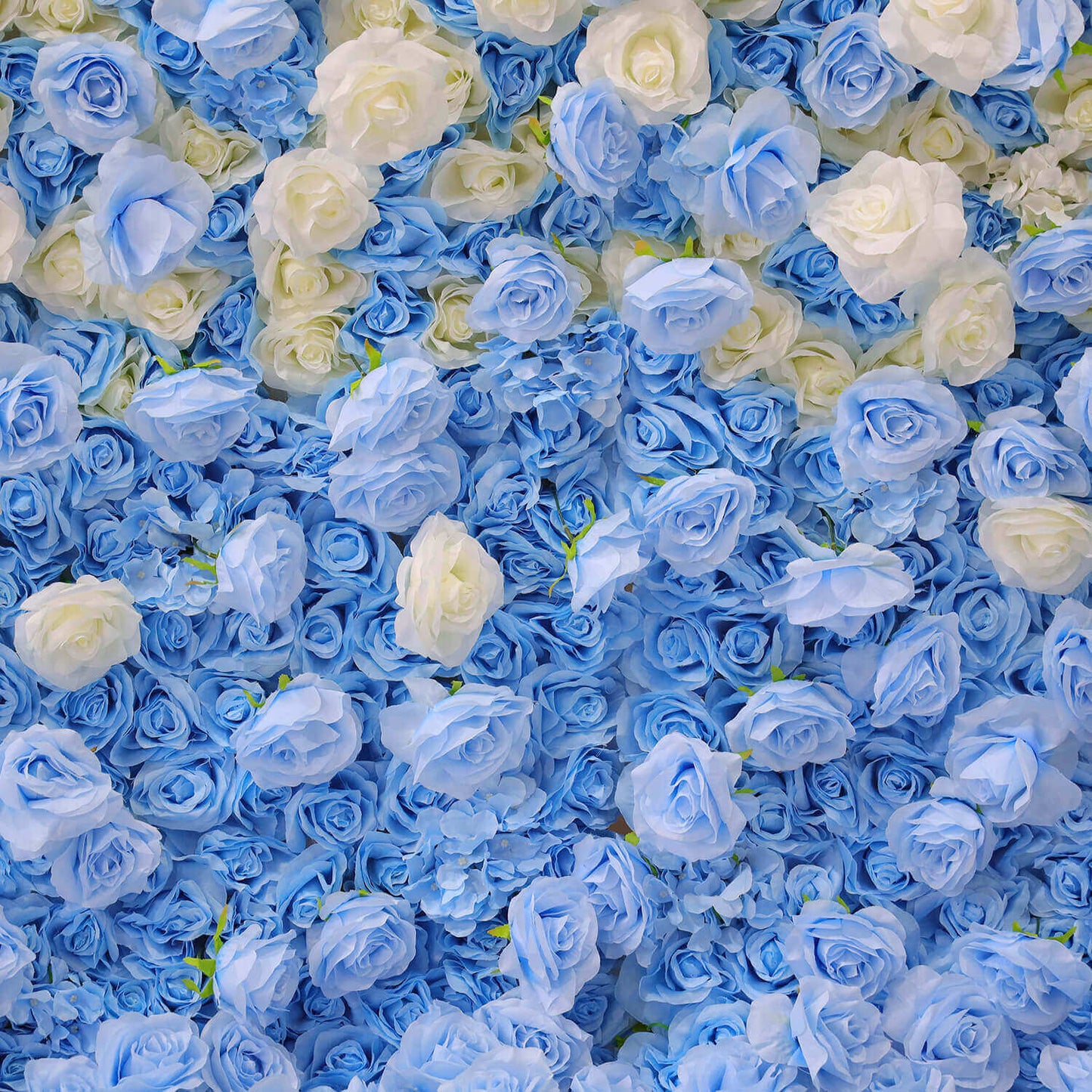 Blue and White Gradient Flower Wall Backdrop for Birthday&Baby Shower Party Decoration-ubackdrop