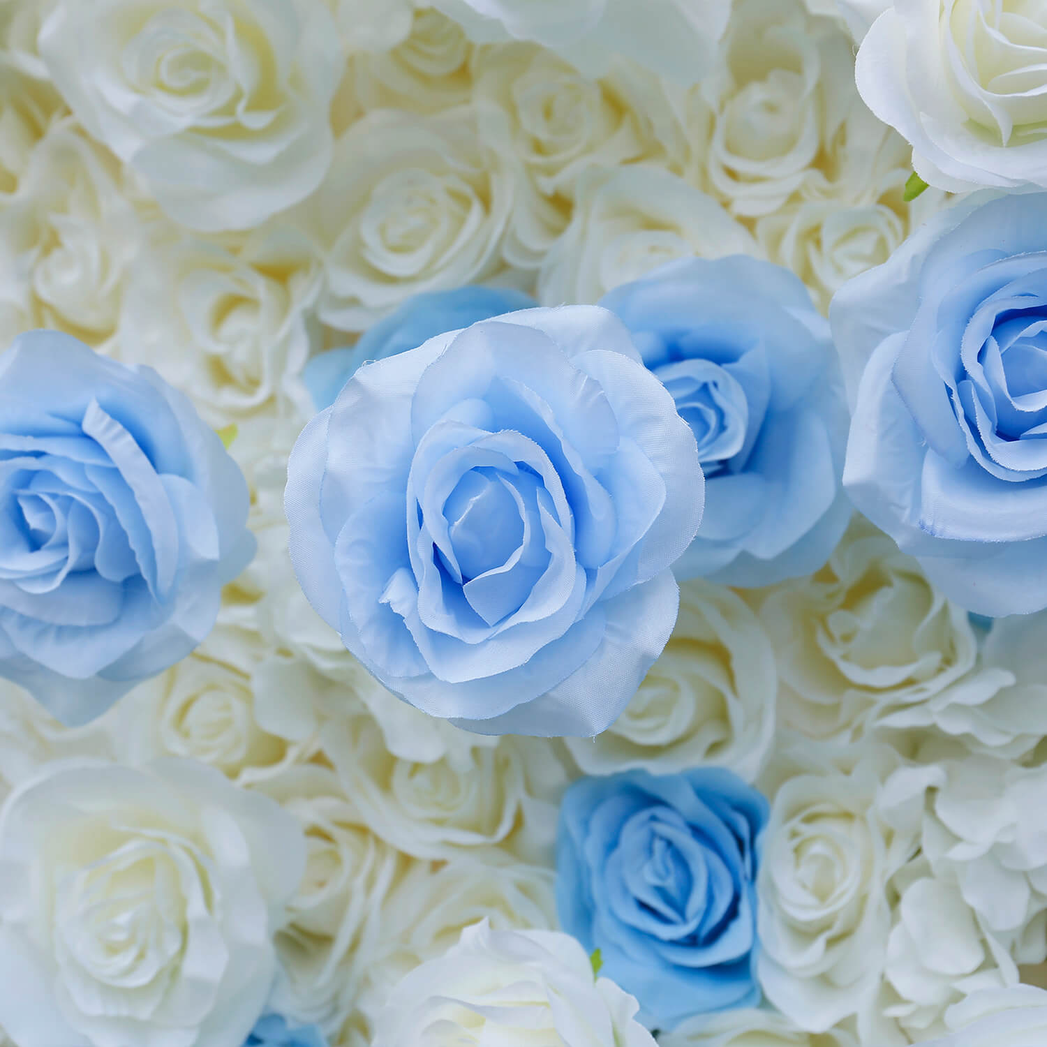Blue and White Gradient Flower Wall Backdrop for Birthday&Baby Shower Party Decoration-ubackdrop