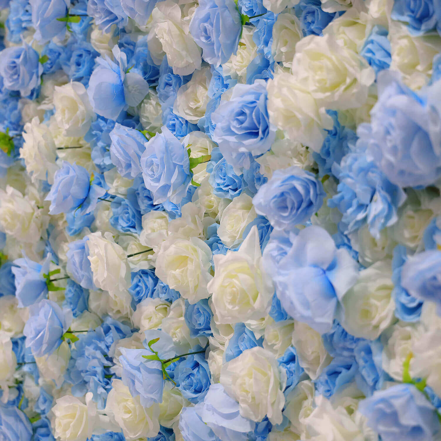 Blue and White Gradient Flower Wall Backdrop for Birthday&Baby Shower Party Decoration-ubackdrop