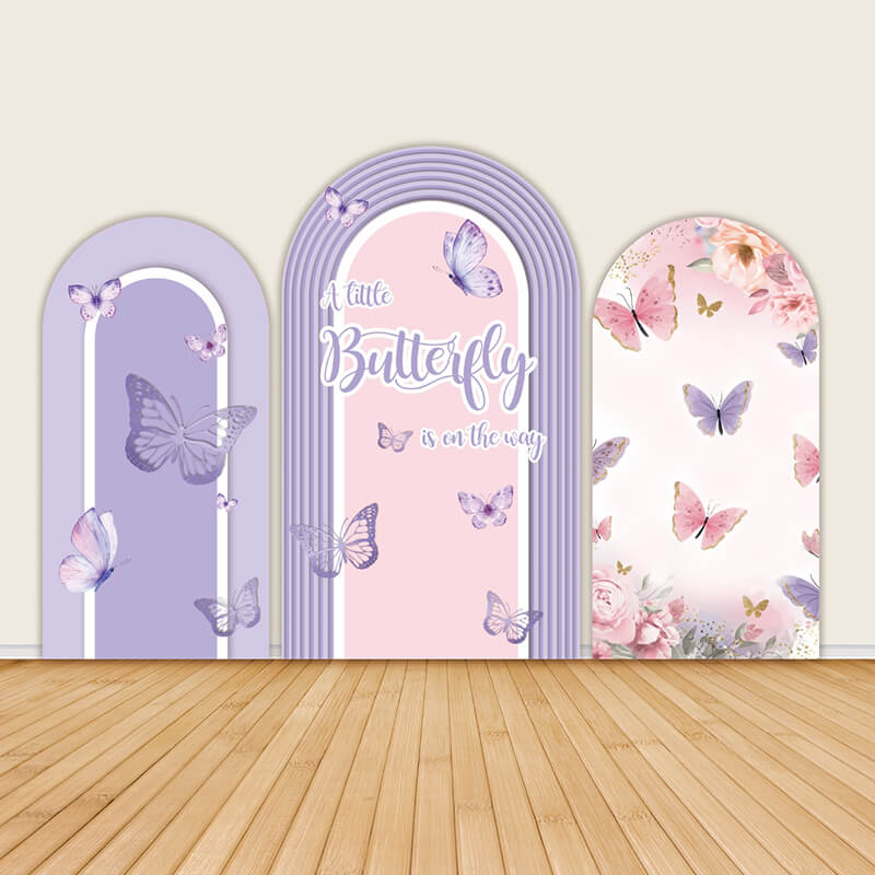 Butterfly Theme Birthday Party Backdrop Decoration Cover-ubackdrop