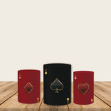 Casino Theme Fabric Pedestal Covers