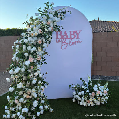 4x7ft Chiara Arched Backdrop Frame Custom Arched Wall Backdrop Cover for Party Decoration-ubackdrop