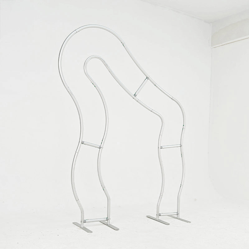 6x7ft Chiara Wave Curved Arch Frame Irregular Backdrop Stand for Event-ubackdrop