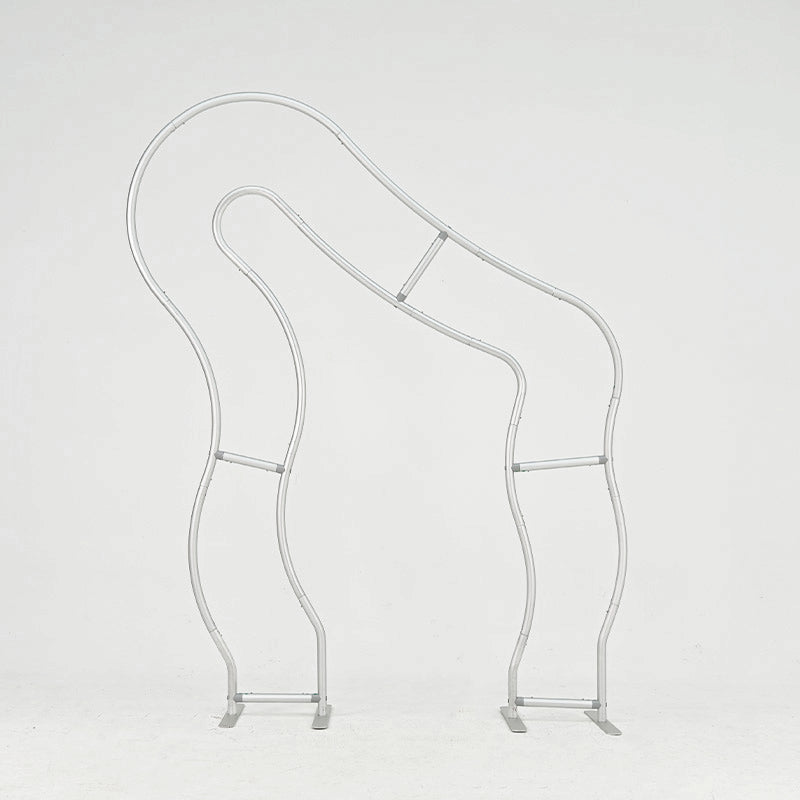 6x7ft Chiara Wave Curved Arch Frame Irregular Backdrop Stand for Event-ubackdrop