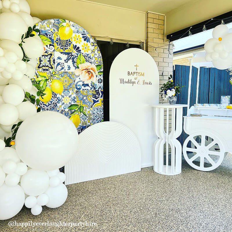 Chiara Backdrop Wall Set, Arched Wall Set Birthday&Baby Shower&Wedding Party Decoration-ubackdrop