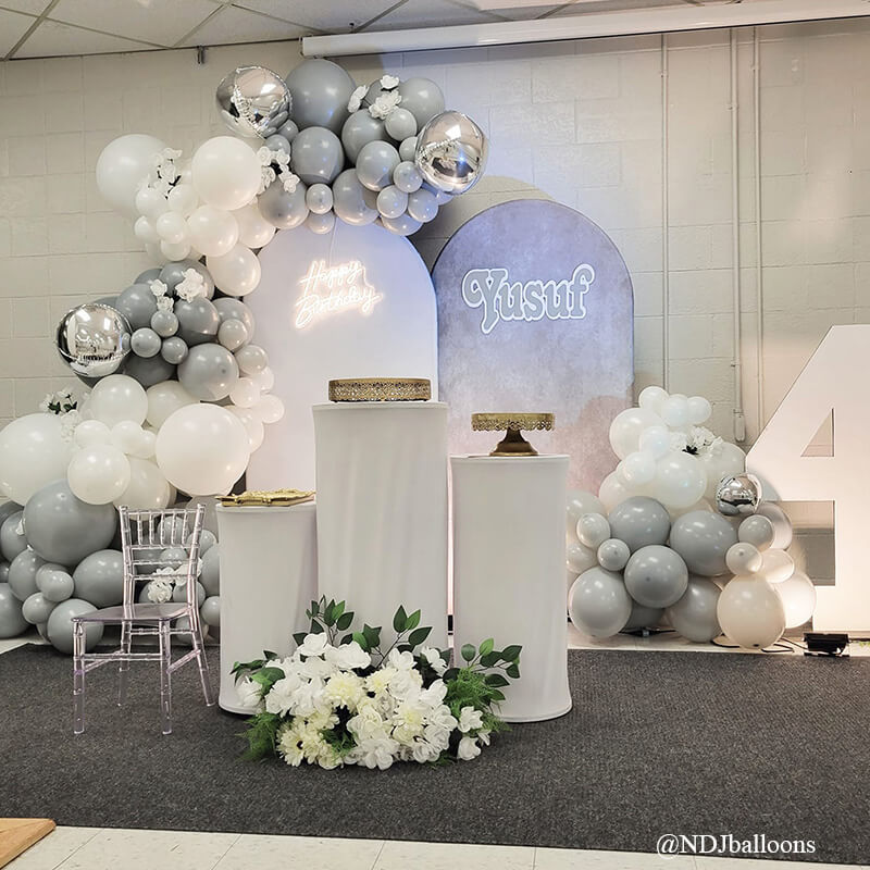 Chiara Backdrop Wall Set, Arched Wall Set Birthday&Baby Shower&Wedding Party Decoration-ubackdrop