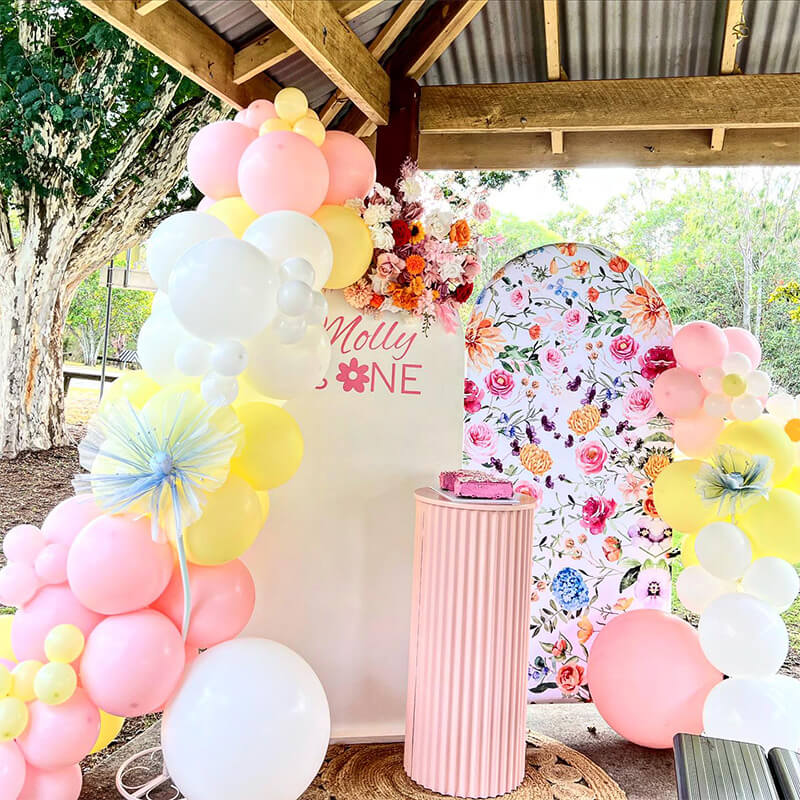 Chiara Backdrop Wall Set, Arched Wall Set Birthday&Baby Shower&Wedding Party Decoration-ubackdrop