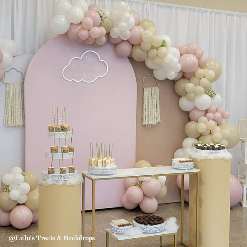 Chiara Backdrop Wall Set, Arched Wall Set Birthday&Baby Shower&Wedding Party Decoration-ubackdrop