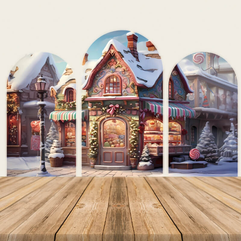 Christmas Store Theme Holiday Party Decoration Backdrop-ubackdrop