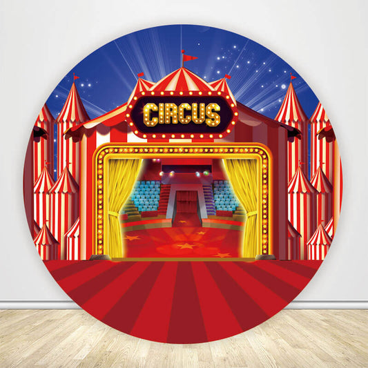 Circus Theme Circus Carnival Birthday Party Backdrop-ubackdrop