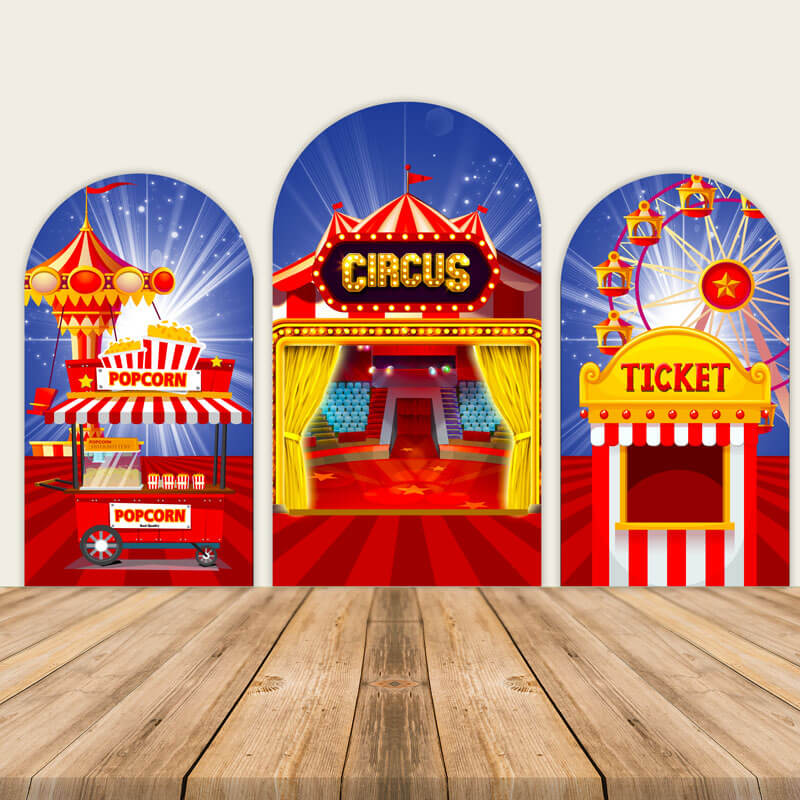 Circus Theme Circus Carnival Kids Birthday Party Backdrop-ubackdrop