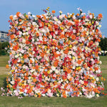 Colorful Artificial Wedding Flower Wall Backdrop For Event Wedding&Birthday Decoration