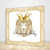 Crown Lion Theme Baby Shower Backdrop