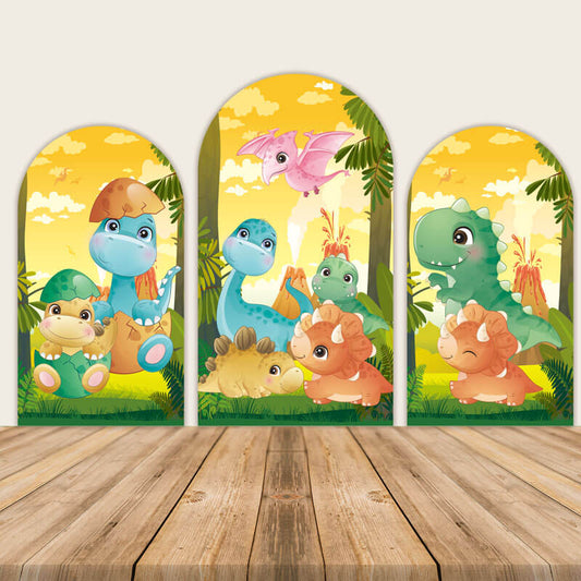 Cute Dinosaur Birthday Party Backdrop-ubackdrop