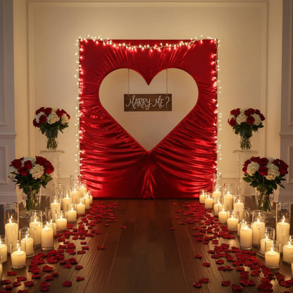 6x6.8ft Cutout Heart Frame for Wedding Party Decor Backdrop Stand