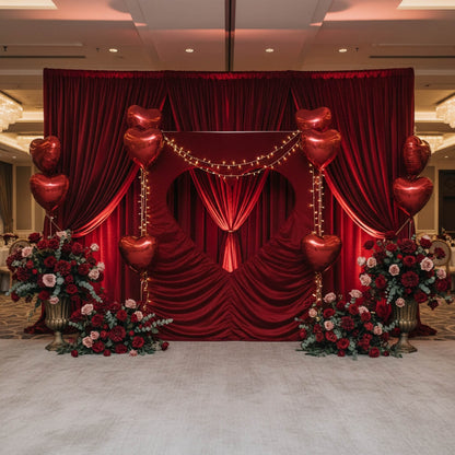 6x6.8ft Cutout Heart Frame for Wedding Party Decor Backdrop Stand-ubackdrop