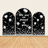Diamond and Balloon Decor Graduation Arch Backdrop Covers