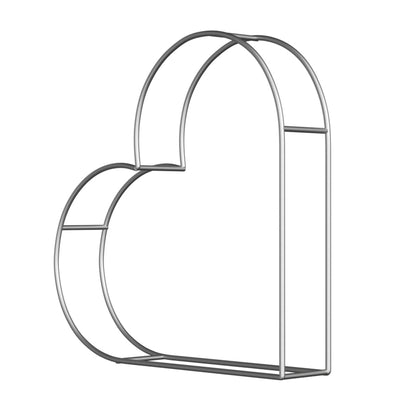 3D 8x8ft Double Layer Side Laying Heart for Party Decor Backdrop Stand-ubackdrop