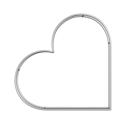 3D 8x8ft Double Layer Side Laying Heart for Party Decor Backdrop Stand-ubackdrop