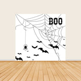 Halloween Bat & Spider Print Tension Fabric Backdrop Frame with Cover