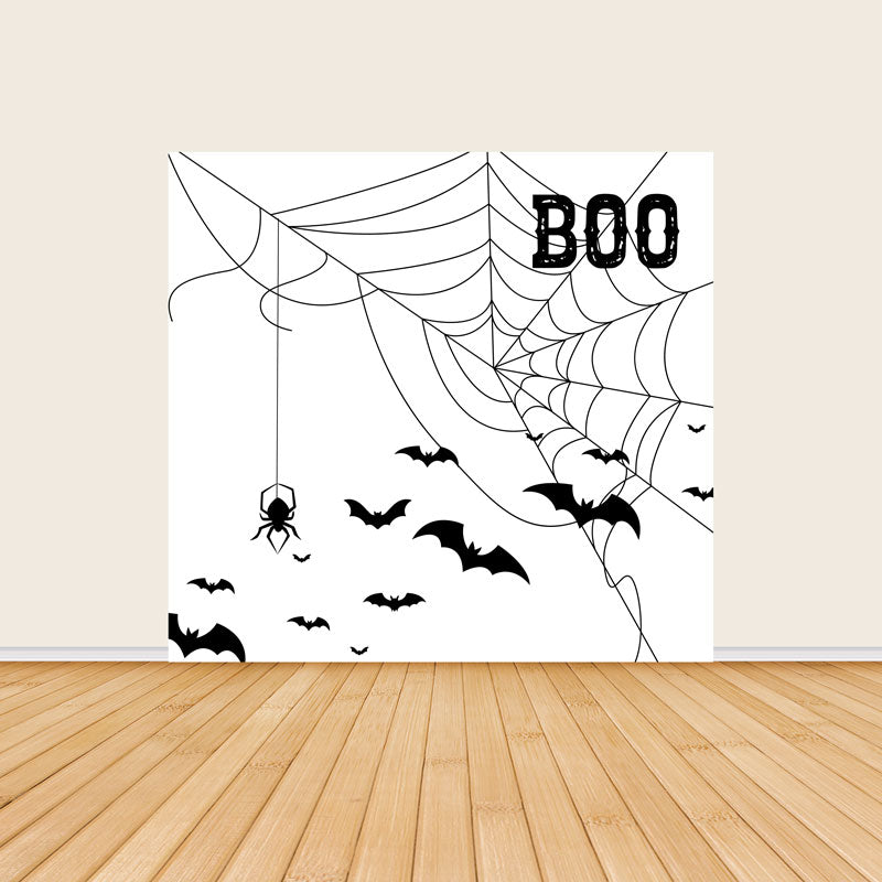 Halloween Bat & Spider Print Tension Fabric Backdrop Frame with Cover-ubackdrop