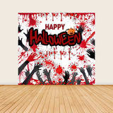 Halloween Red Print Tension Fabric Backdrop Frame with Cover