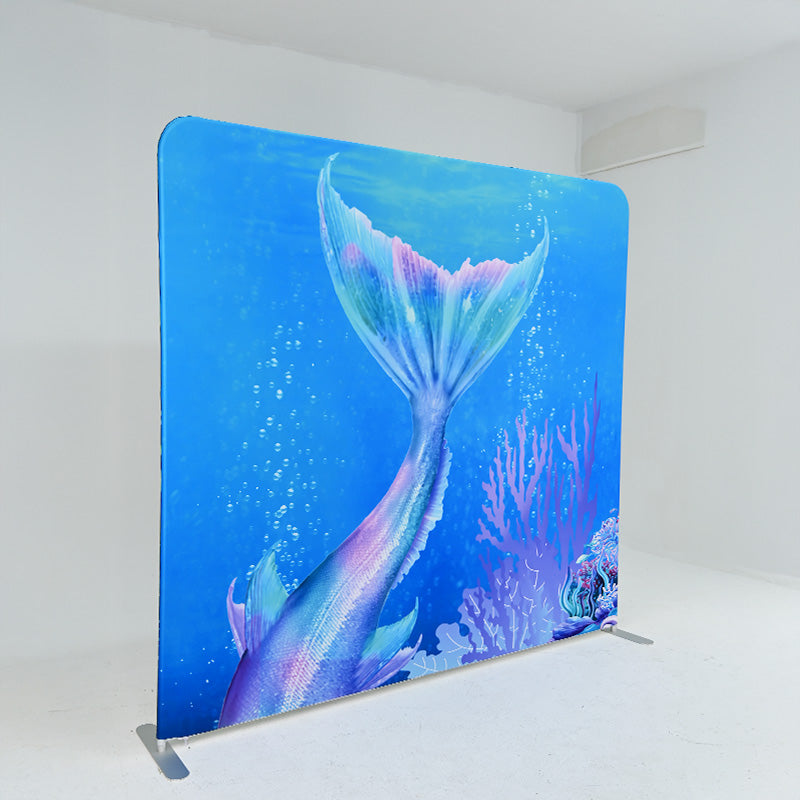 8x7.5ft Double-sided Tension Fabric Pillow Backdrop Cover and Stand-ubackdrop