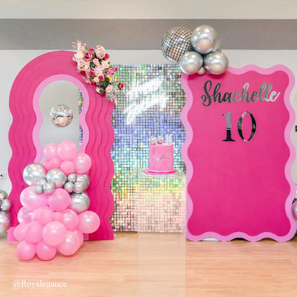 Fancy Silver Shimmer Wall Panels – Easy Setup Wedding/Event/Theme Party Decorations