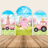 Farm Animals Arch Wall Backdrop Barn Photography Background