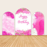 Fuchsia Pink Birthday Party Decor Backdrop Cover