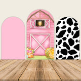 Girls Farm Theme Birthday Party Arch Backdrop Cover