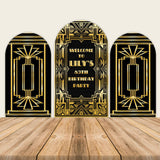 Gold Gatsby Themed 60th Birthday Party Backdrop