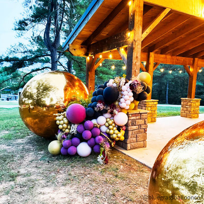 Golden Color Inflatable Mirror Ball Reusable Big Bubble Balloon-ubackdrop