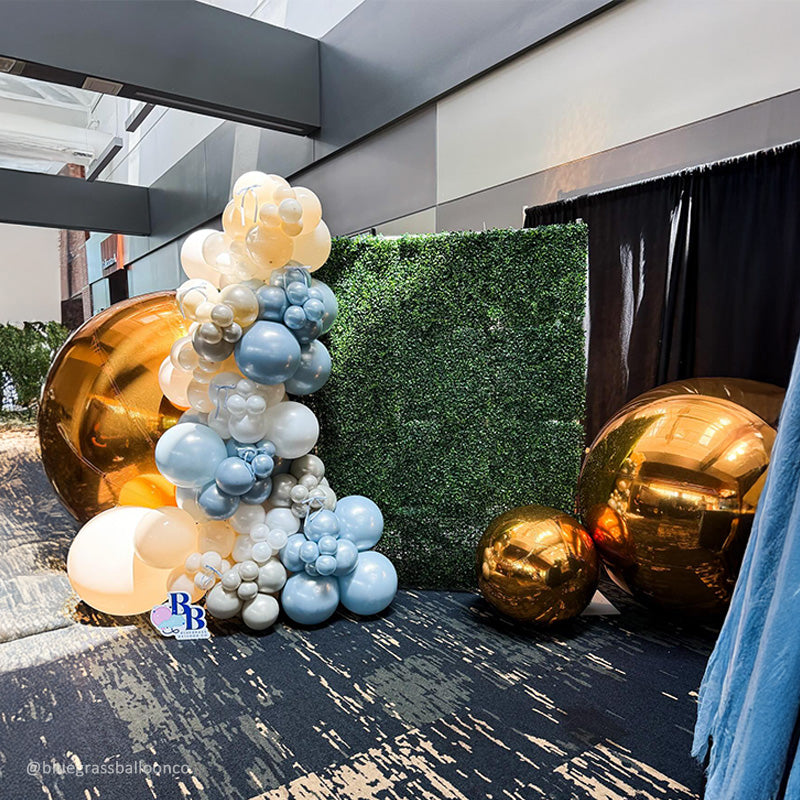 Golden Color Inflatable Mirror Ball Reusable Big Bubble Balloon-ubackdrop