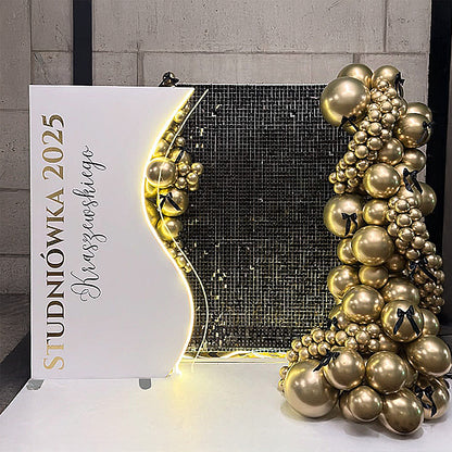 4x7ft Half Vase Backdrop Metal Frame Stand for Birthday Event Decoration-ubackdrop
