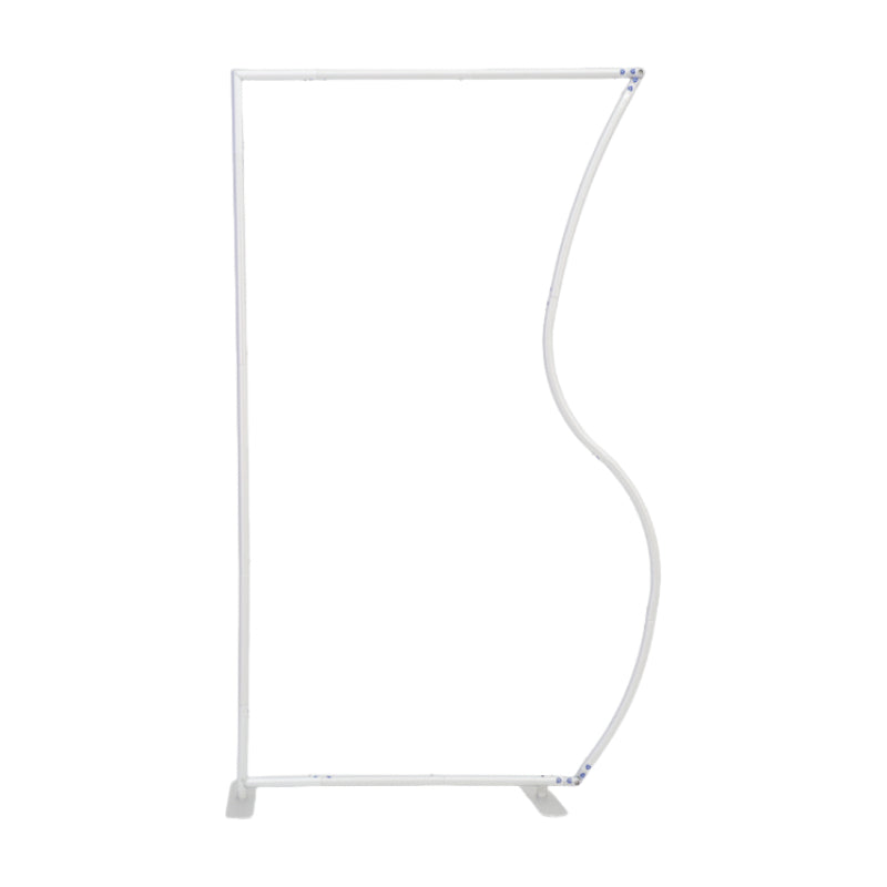 4x7ft Half Vase Backdrop Metal Frame Stand for Birthday Event Decoration