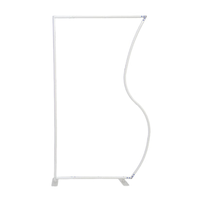 4x7ft Half Vase Backdrop Metal Frame Stand for Birthday Event Decoration